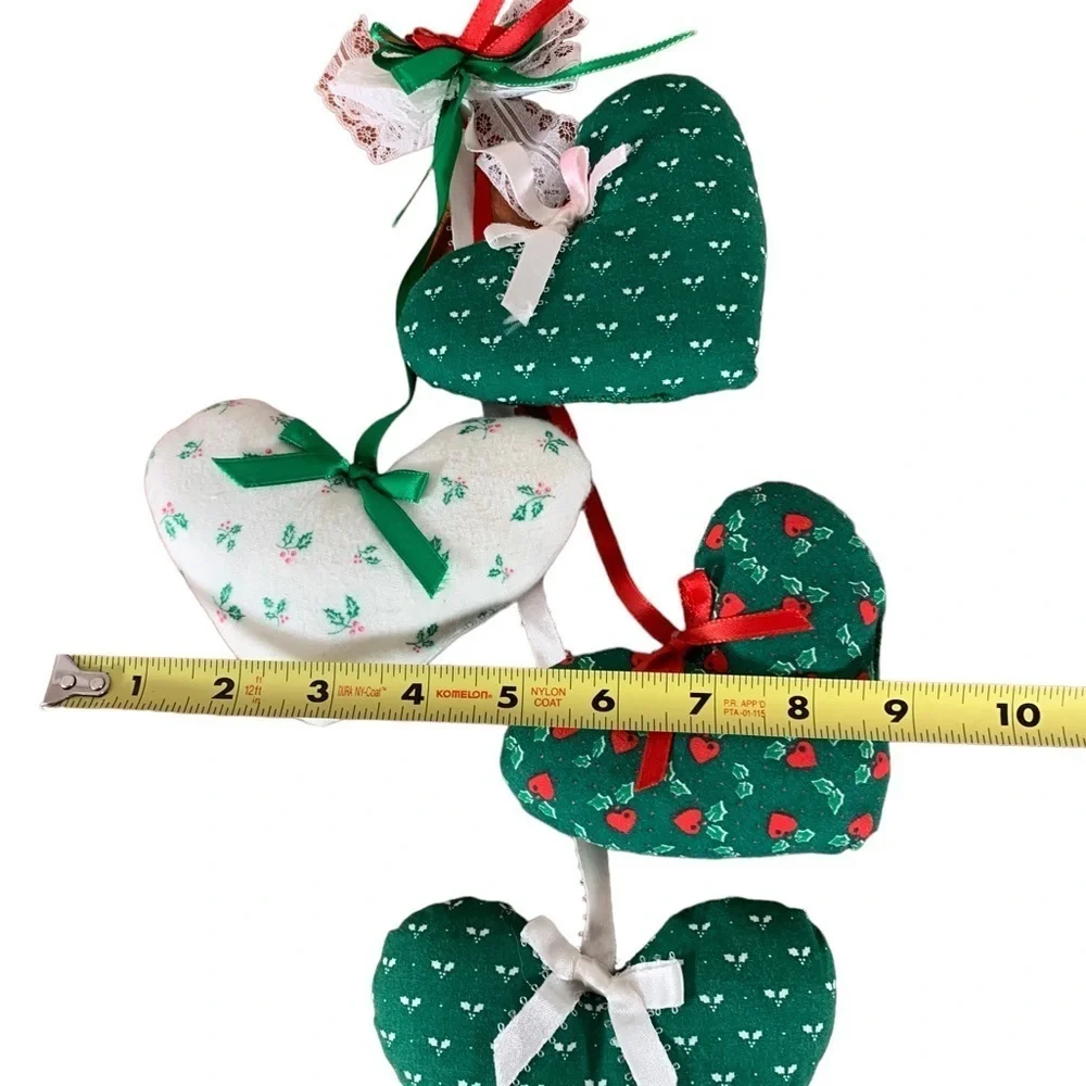 Vintage 90s Handmade Christmas Holiday Love Heart | Lot of - 16 ornaments